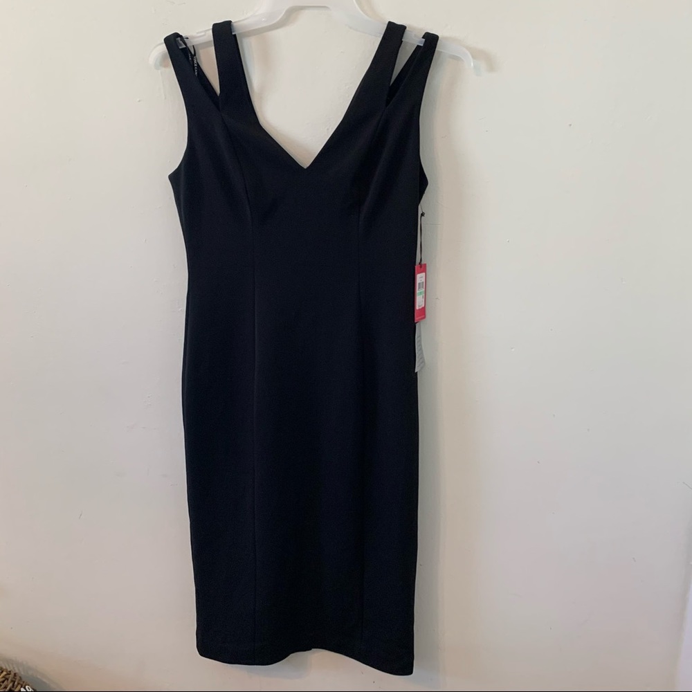 NWT Vince Camuto Black Pencil Dress Size 8